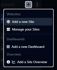 Add a new website menu