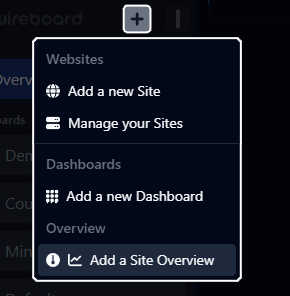 Add a new Site Overview