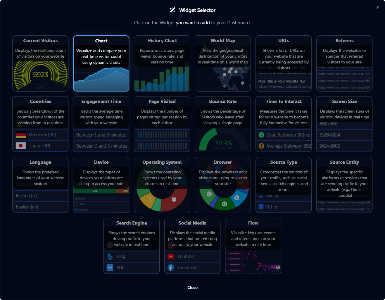 Widget Selector